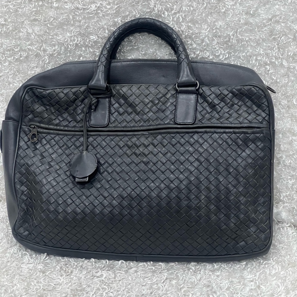Bottega Veneta Intrecciato Leather Travel Bag